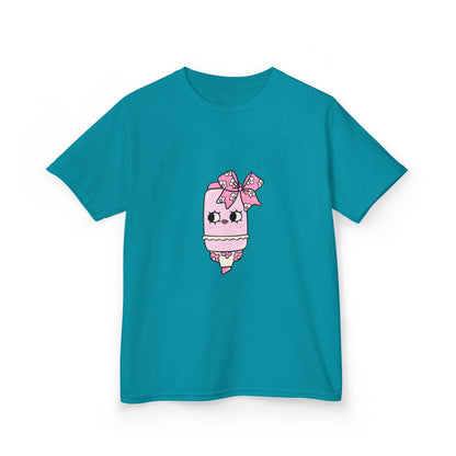 T-Shirt Kids Heavy Cotton™ Tee Fun Graphic Cute School Shirt Everyday Wear Coquette Design