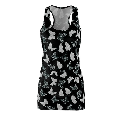 Racerback Dress Butterfly Print Dress for Women - Stylish Summer Dress Lounging Cute Gift