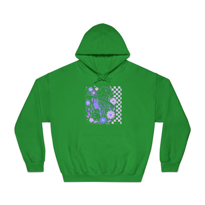 Sweatshirt Whimsical Floral Unisex Hooded Sweatshirt Casual Wear Streetwear Gift for Her Cozy Sweatshirt Spring Fashion Halloween