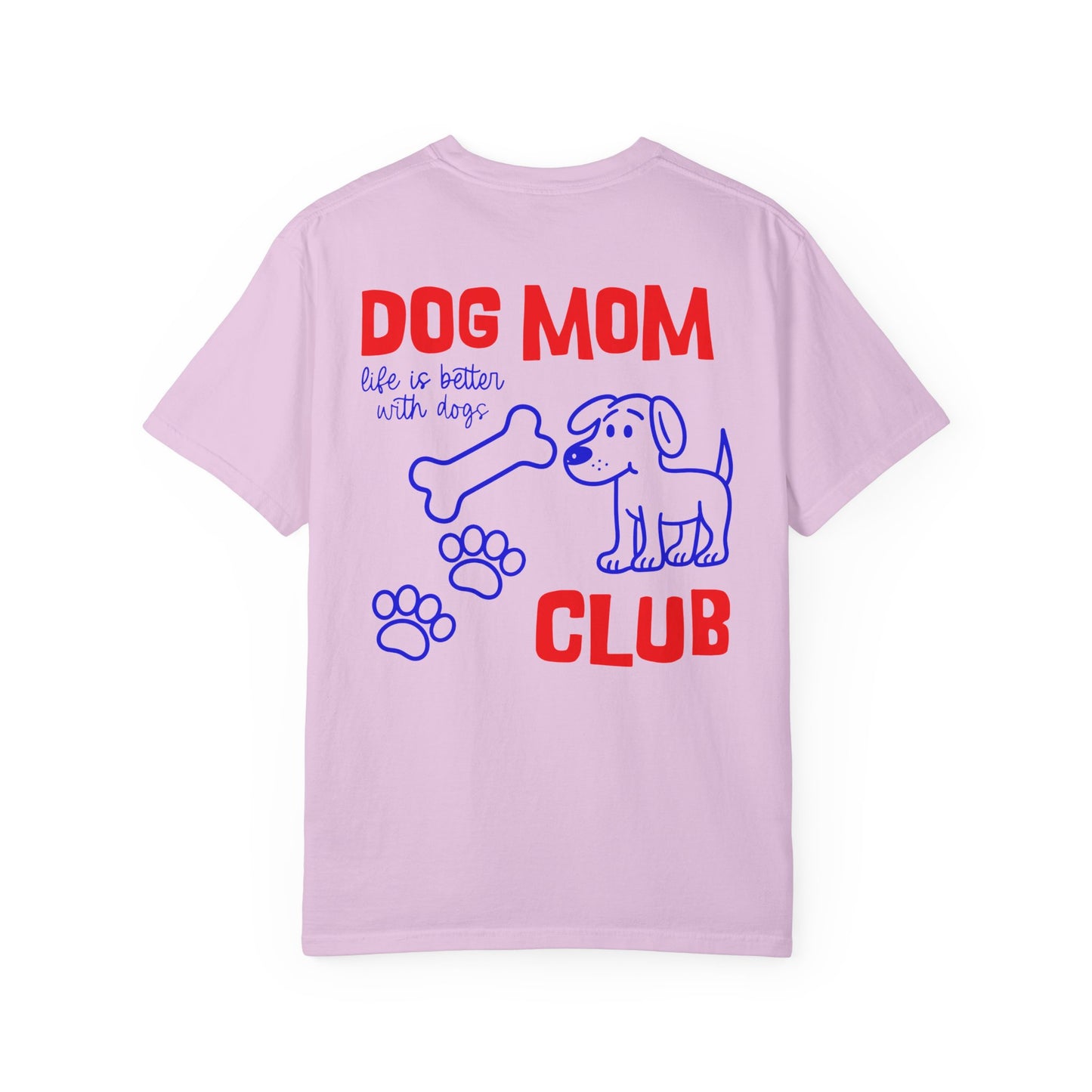 Dog Mom Club T-Shirt — Cute Paw Print & Bone Graphic Tee