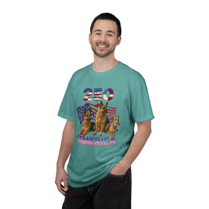 250 America German Shepherds Patriotic T-Shirt