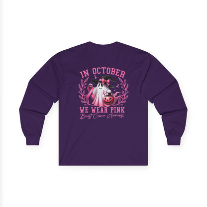 T-Shirt Breast Cancer Awareness Long Sleeve Tee Pink October Shirt Unisex Tee Supportive Apparel Awareness Month Merchandise