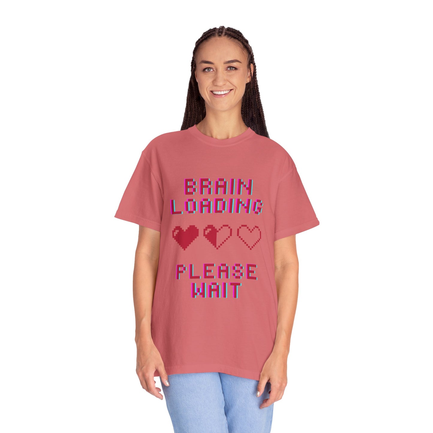T-Shirt Brain Loading Unisex T-shirt Gamer Gift Fun Gift Geeky Apparel Cute Slogan Tee Perfect for Relaxation
