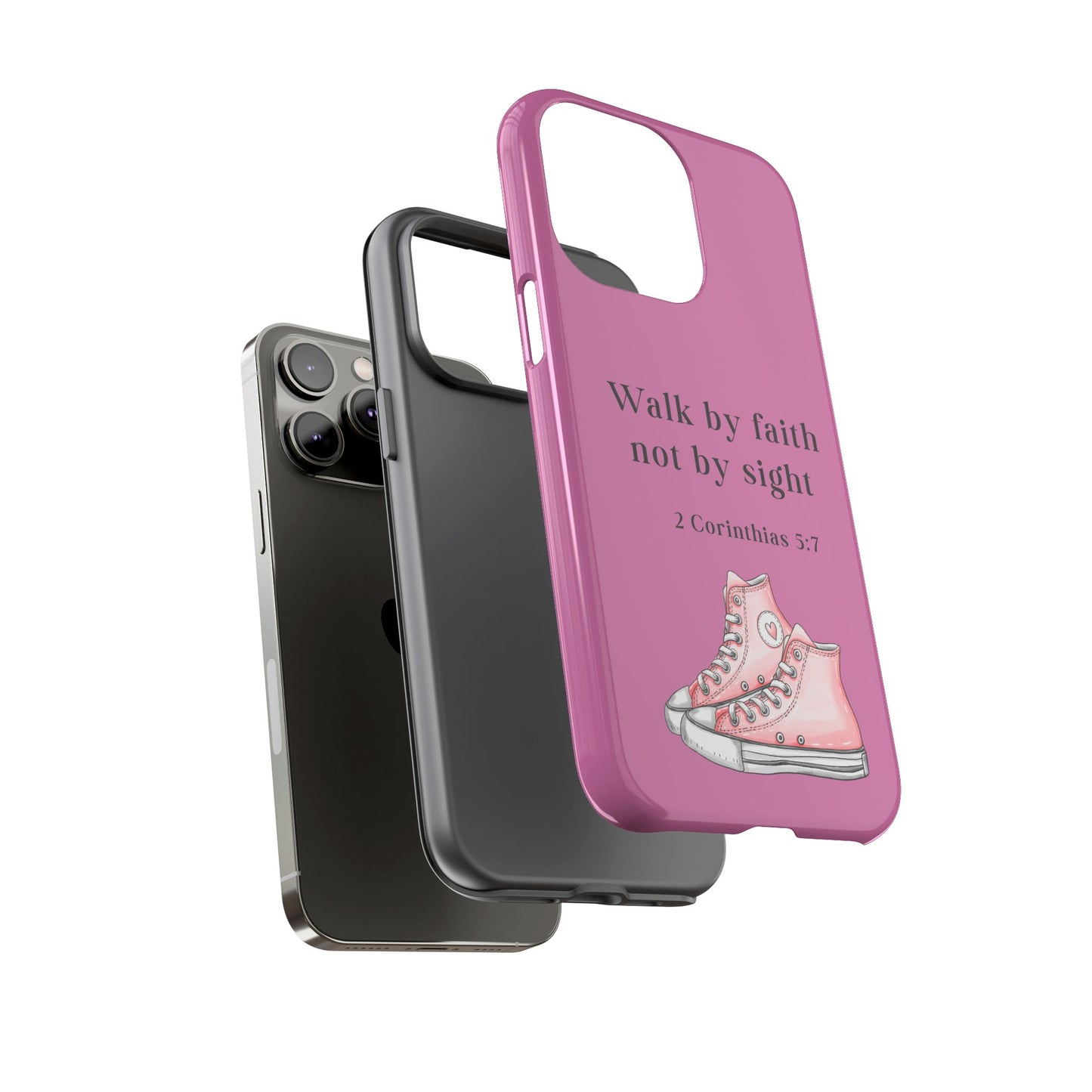 Cellphone Cae Faith-Inspired Phone Case Inspirational Gift Bible Verse Accessory Pink Converse Design Christian Phone Cover