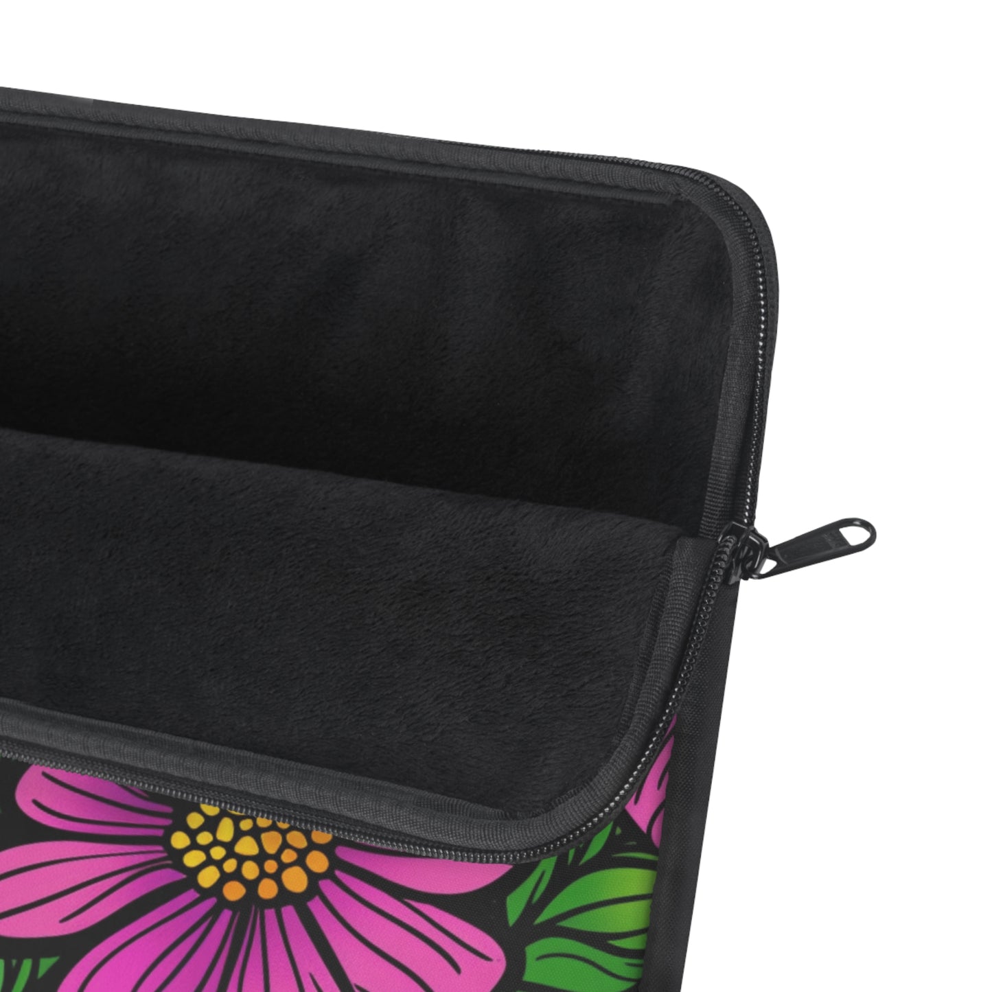 Floral Burst Laptop Sleeve — Colorful Daisy Print Protective Case
