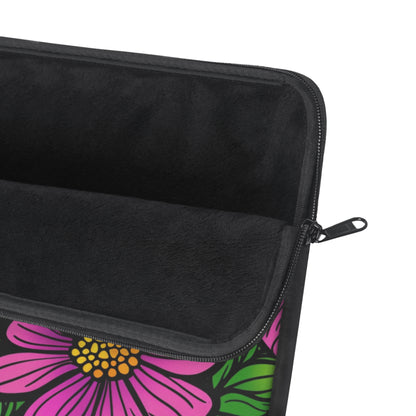 Floral Burst Laptop Sleeve — Colorful Daisy Print Protective Case