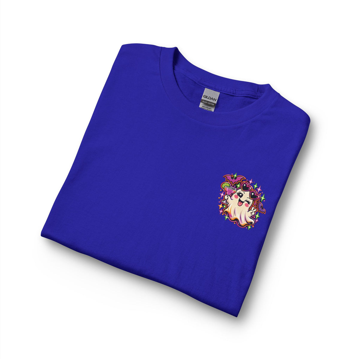 Halloween Long Sleeve Tee — "Just Here for the Boos" Ghost Party Shirt