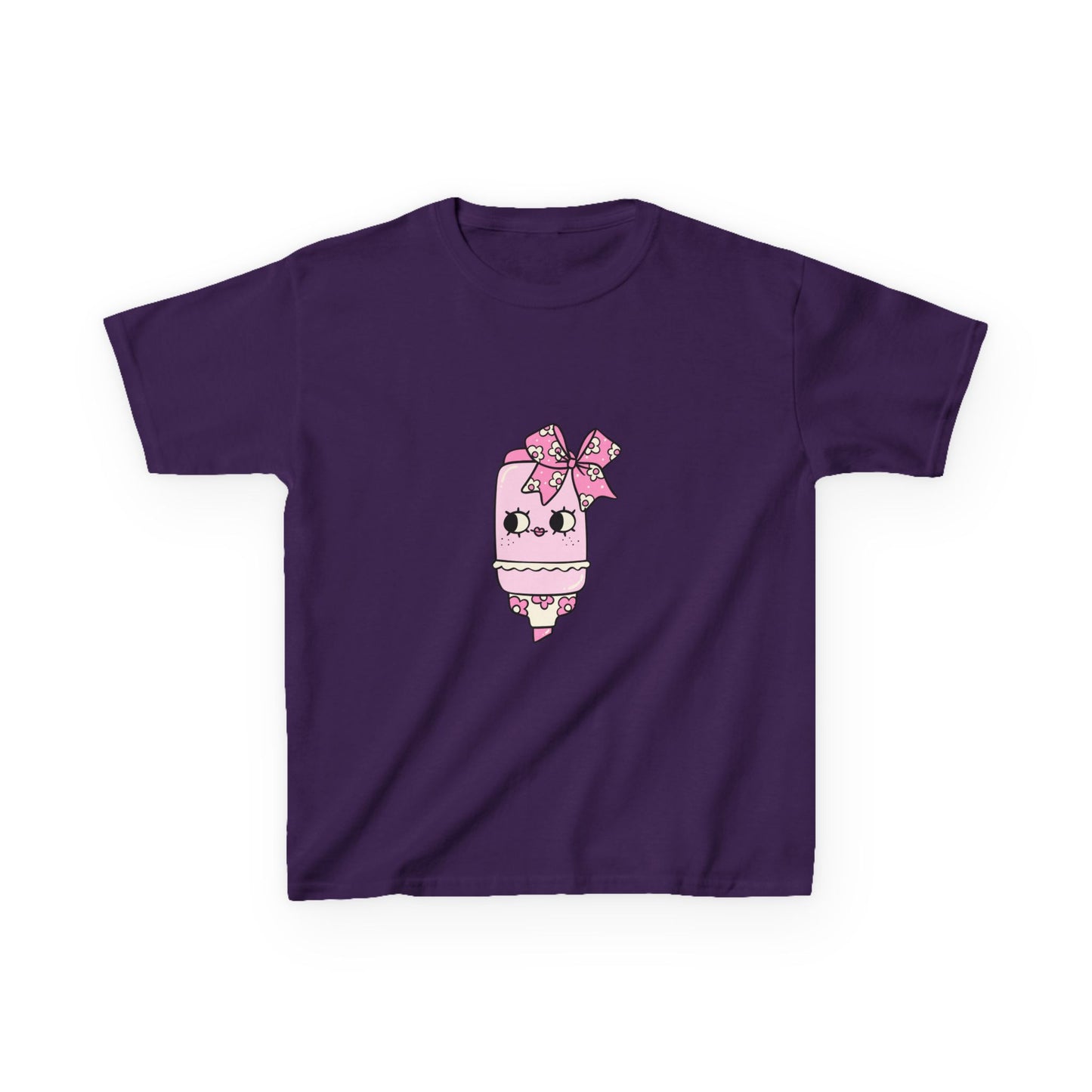 T-Shirt Kids Heavy Cotton™ Tee Fun Graphic Cute School Shirt Everyday Wear Coquette Design