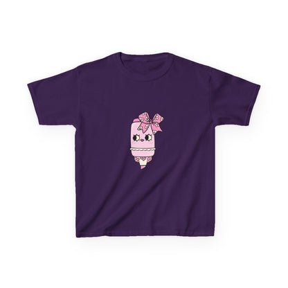 T-Shirt Kids Heavy Cotton™ Tee Fun Graphic Cute School Shirt Everyday Wear Coquette Design