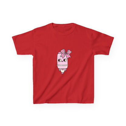 T-Shirt Kids Heavy Cotton™ Tee Fun Graphic Cute School Shirt Everyday Wear Coquette Design