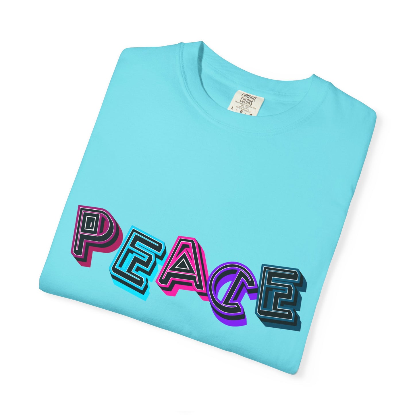 T-Shirt Vibrant Peace Heart T-Shirt Unisex Graphic Tee Summer Festival Wear Gift for Music Lovers Casual Everyday Top