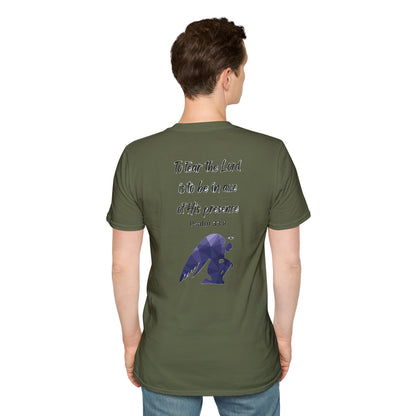 T-Shirt Unisex Softstyle T-Shirt with Inspirational Psalm Design Motivational Tee Christian Apparel Faith-Based Gift Casual Wear
