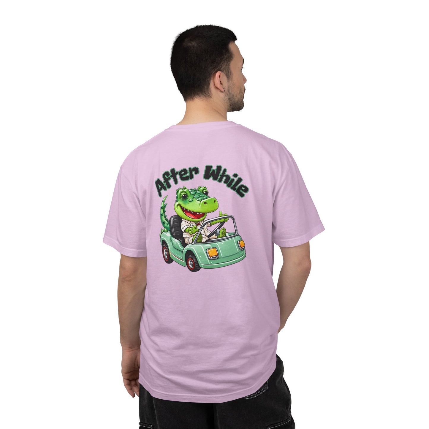 Later Gator After While Gator T-Shirt Cute Cartoon Alligator Scooter Tee Gift