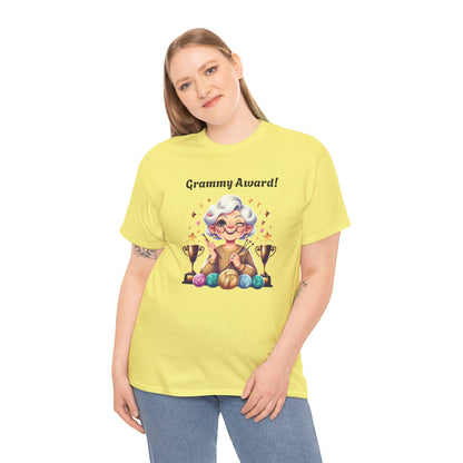 T-Shirt Grammy Award Unisex Heavy Cotton Tee - Celebrate Your Achievements Gift for Grandmothers