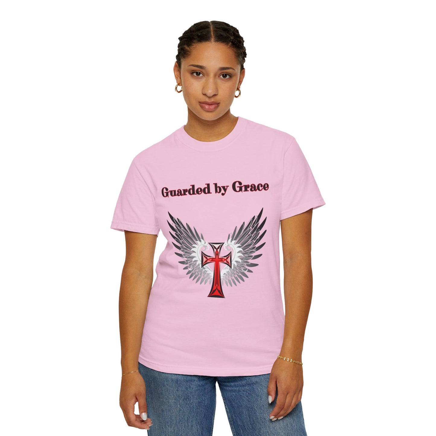 T-Shirt Guarded by Grace Unisex T-Shirt with Wings Design Christian Apparel Unique Gift Faith-based Fashion Inspirational SpiritualTee