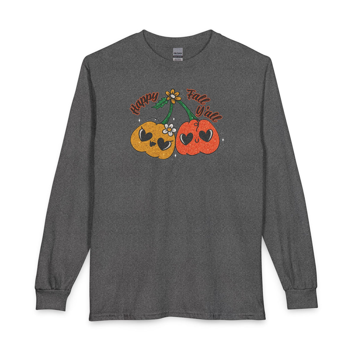 Happy Fall Y'all Pumpkin Long Sleeve Tee