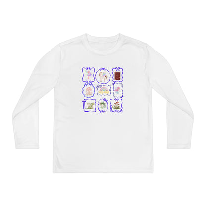 T-Shirt Whimsical Youth Fun Long Sleeve Shirt Cute Gift for Kids Colorful Playwear Unique Birthday Present Fairy Tales