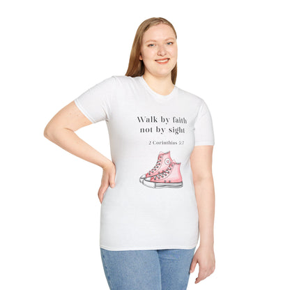 Faith-Inspired Unisex T-Shirt, Walk by Faith Tee, Christian Graphic Shirt, Inspirational Apparel, Casual Everyday Wear, Birthday Gift Idea