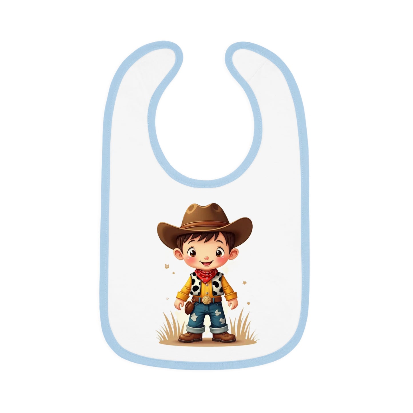Baby Cowboy Bib Adorable Bib for Toddlers Funny Baby Gift Cowboy Theme Nursery Cute Baby Accessories