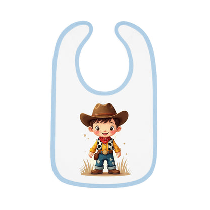 Baby Cowboy Bib Adorable Bib for Toddlers Funny Baby Gift Cowboy Theme Nursery Cute Baby Accessories