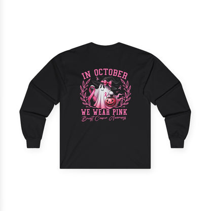 T-Shirt Breast Cancer Awareness Long Sleeve Tee Pink October Shirt Unisex Tee Supportive Apparel Awareness Month Merchandise