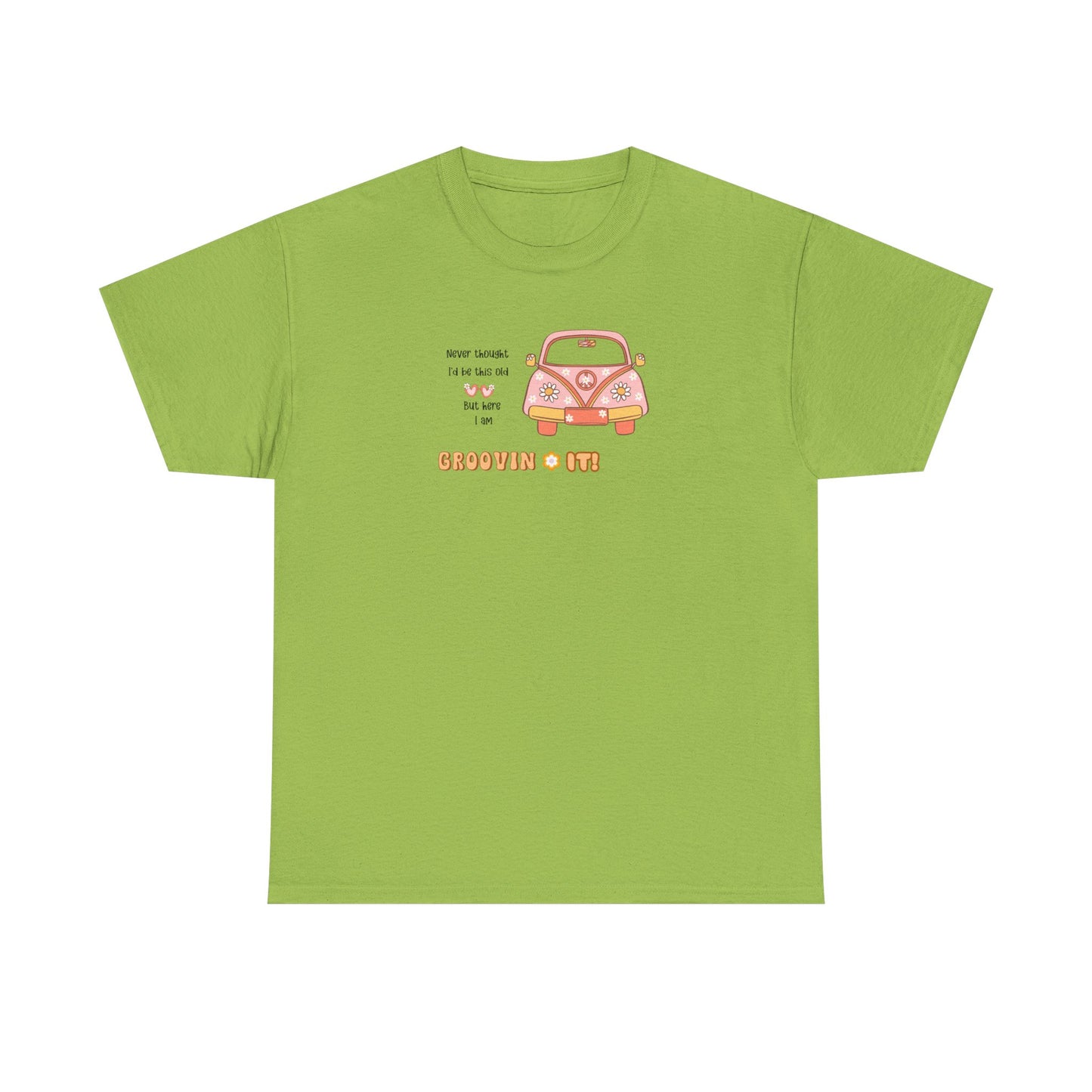 T-Shirt Perfect Gift for Road Trip Lovers Retro VW Car Unisex Heavy Cotton Tee Funny Getting Older Joke