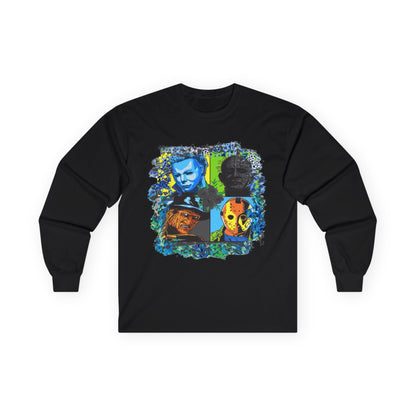 T-Shirt Artistic Long Sleeve Tee Unique Graphic Apparel Unisex Casual Wear Gift for Art Lovers Eco-Friendly Fashion Comfortable Layering Halloween