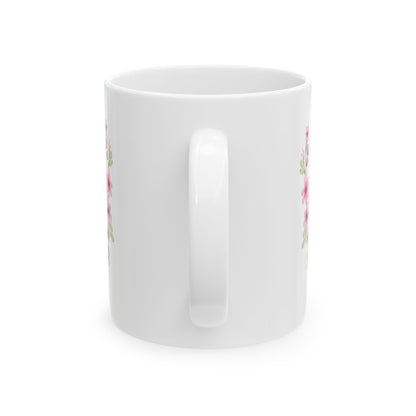 Inspirational Floral Ceramic Mug — 'Choose Joy' Coffee Cup (11oz, 15oz)