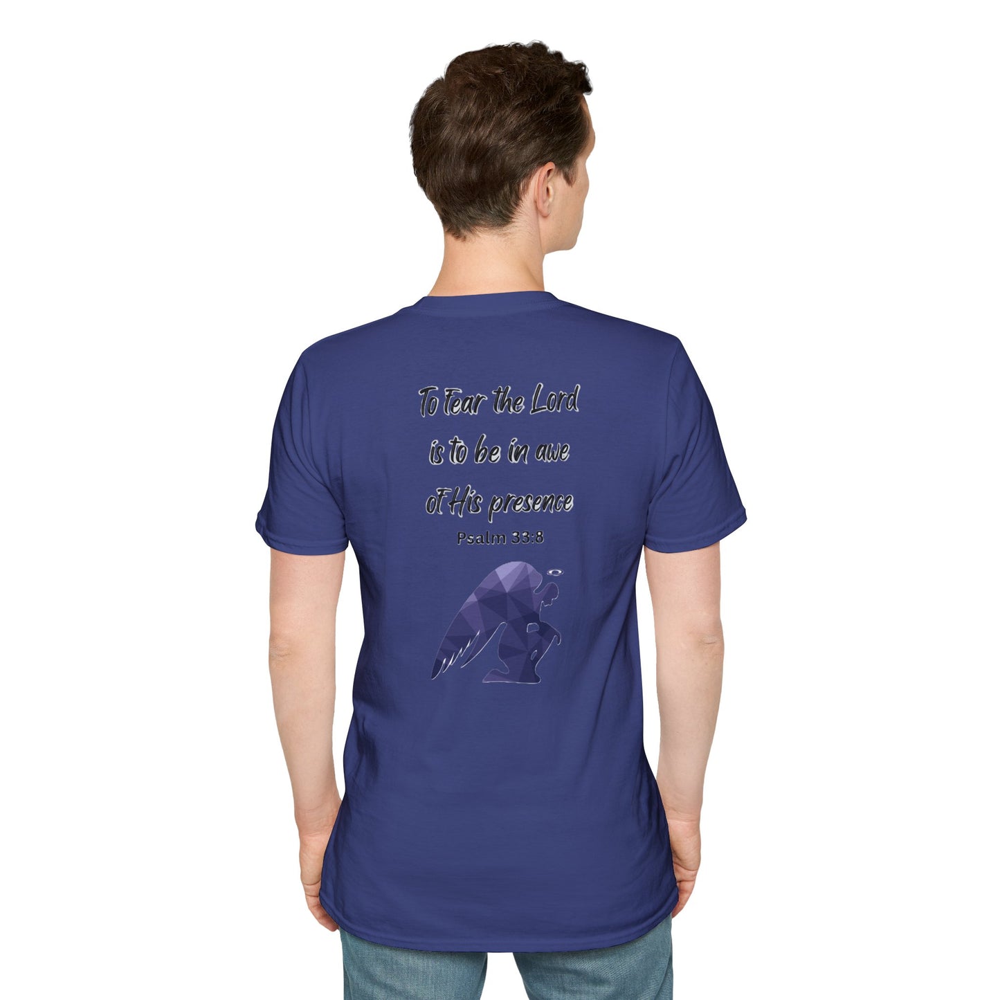 T-Shirt Unisex Softstyle T-Shirt with Inspirational Psalm Design Motivational Tee Christian Apparel Faith-Based Gift Casual Wear