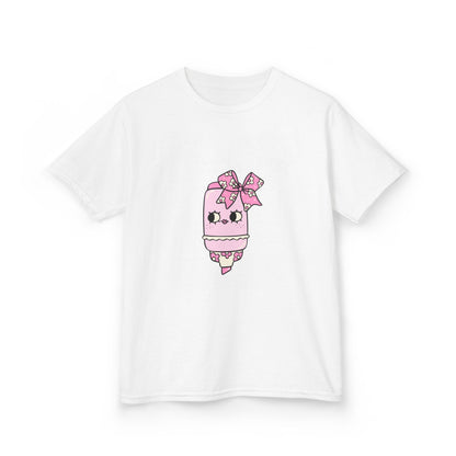T-Shirt Kids Heavy Cotton™ Tee Fun Graphic Cute School Shirt Everyday Wear Coquette Design