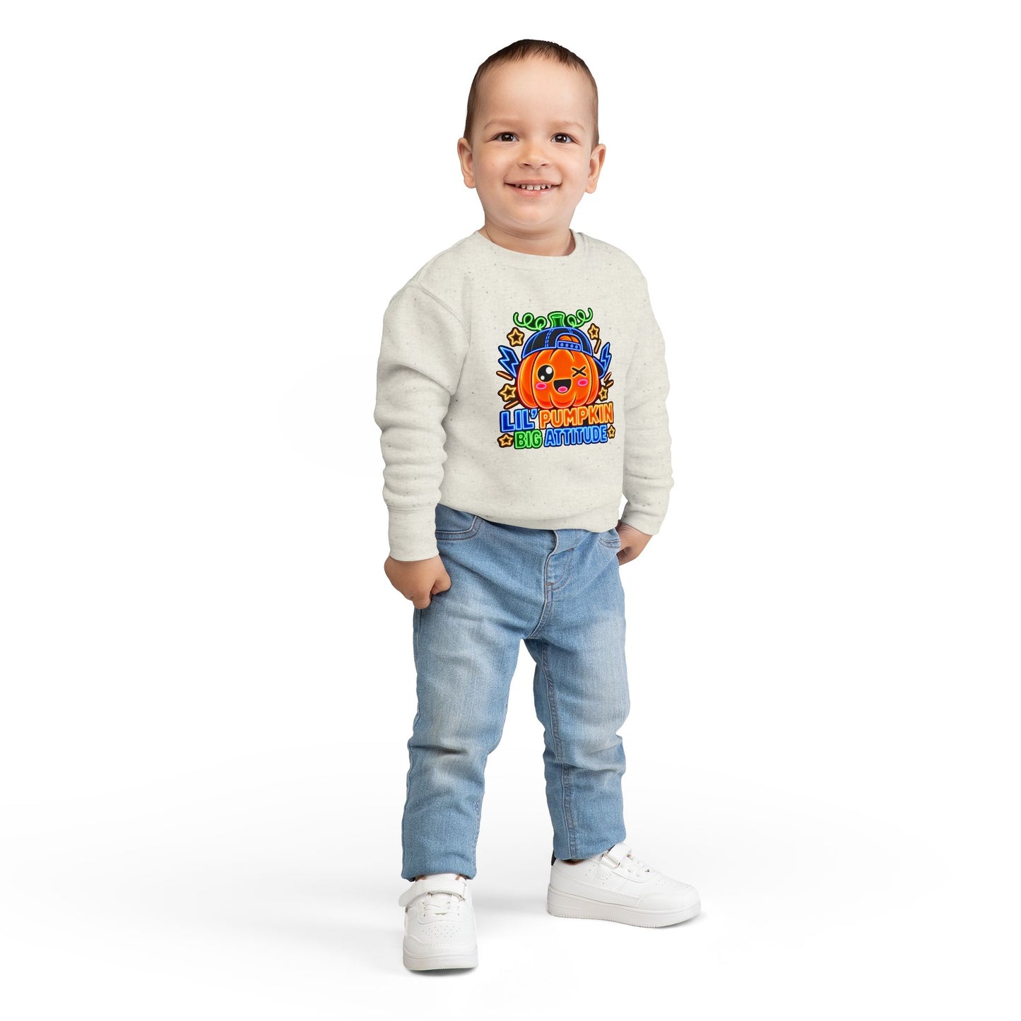 Lil' Pumpkin Big Attitude Toddler Sweatshirt