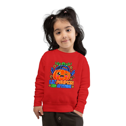 Lil' Pumpkin Big Attitude Toddler Sweatshirt