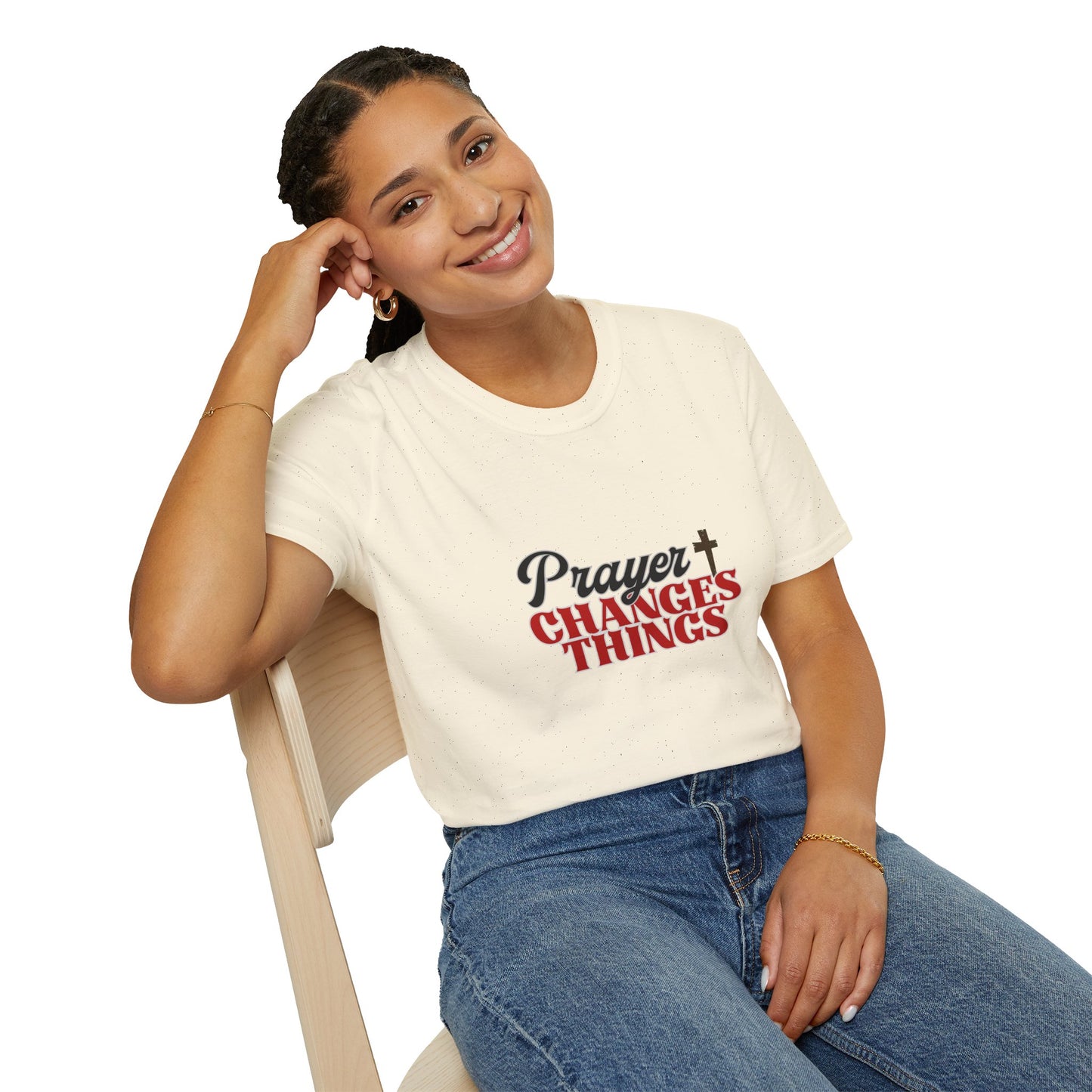 Prayer Changes Things T-Shirt Inspirational Christian Faith Tee Faith Based Spiritual Tee