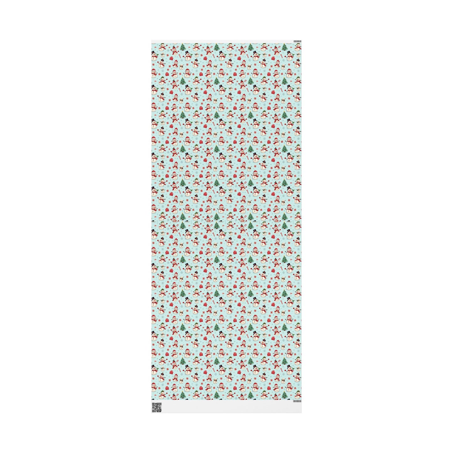 Festive Christmas Wrapping Paper, Holiday Gift Wrap, Snowman and Santa Print, Perfect for Christmas, Birthdays, and New Year Celebrations