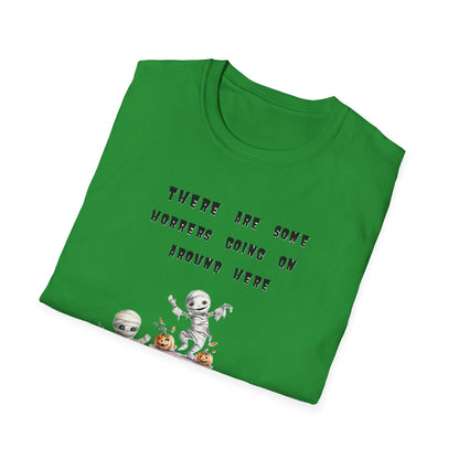 T-Shirt Halloween Graphic T-Shirt Spooky Season Tee Unisex Soft Style Shirt Retro Halloween Gift Fall Fashion Cute Halloween Design