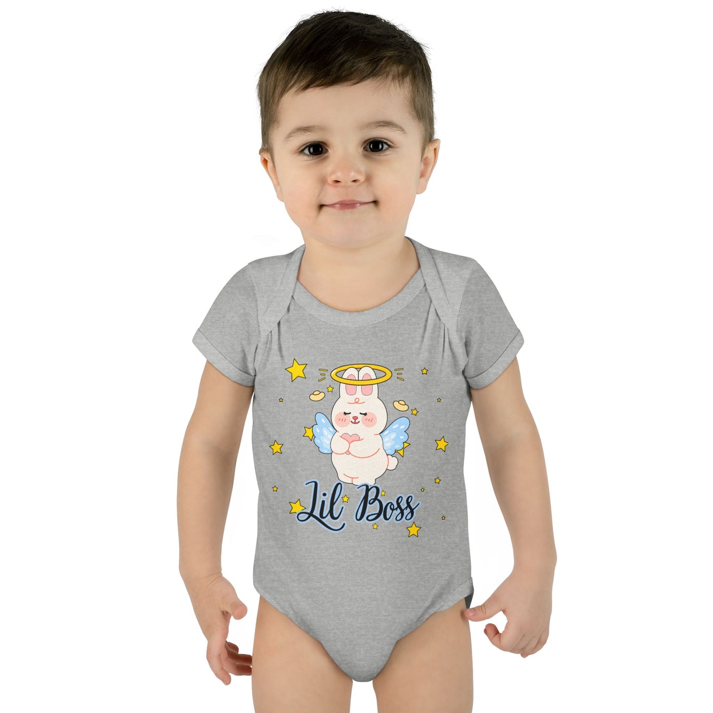 Lil Boss Angel Baby Bodysuit — Cute Infant Onesie