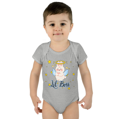 Lil Boss Angel Baby Bodysuit — Cute Infant Onesie