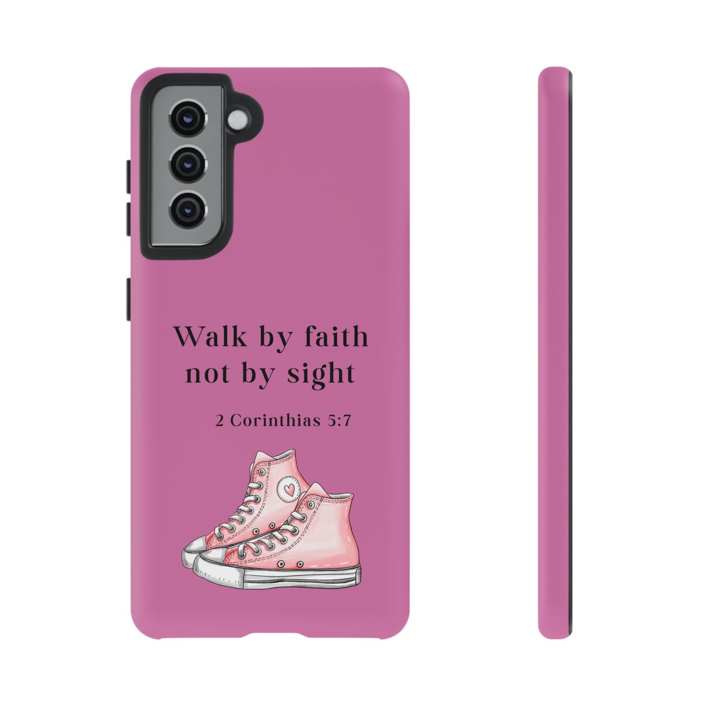 Cellphone Cae Faith-Inspired Phone Case Inspirational Gift Bible Verse Accessory Pink Converse Design Christian Phone Cover