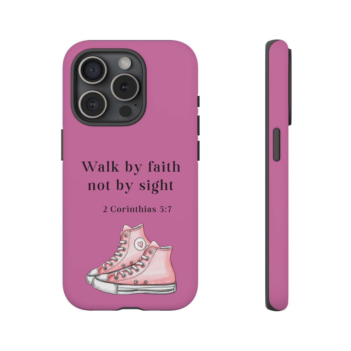 Cellphone Cae Faith-Inspired Phone Case Inspirational Gift Bible Verse Accessory Pink Converse Design Christian Phone Cover
