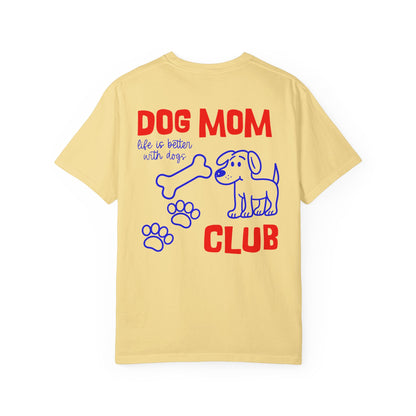 Dog Mom Club T-Shirt — Cute Paw Print & Bone Graphic Tee