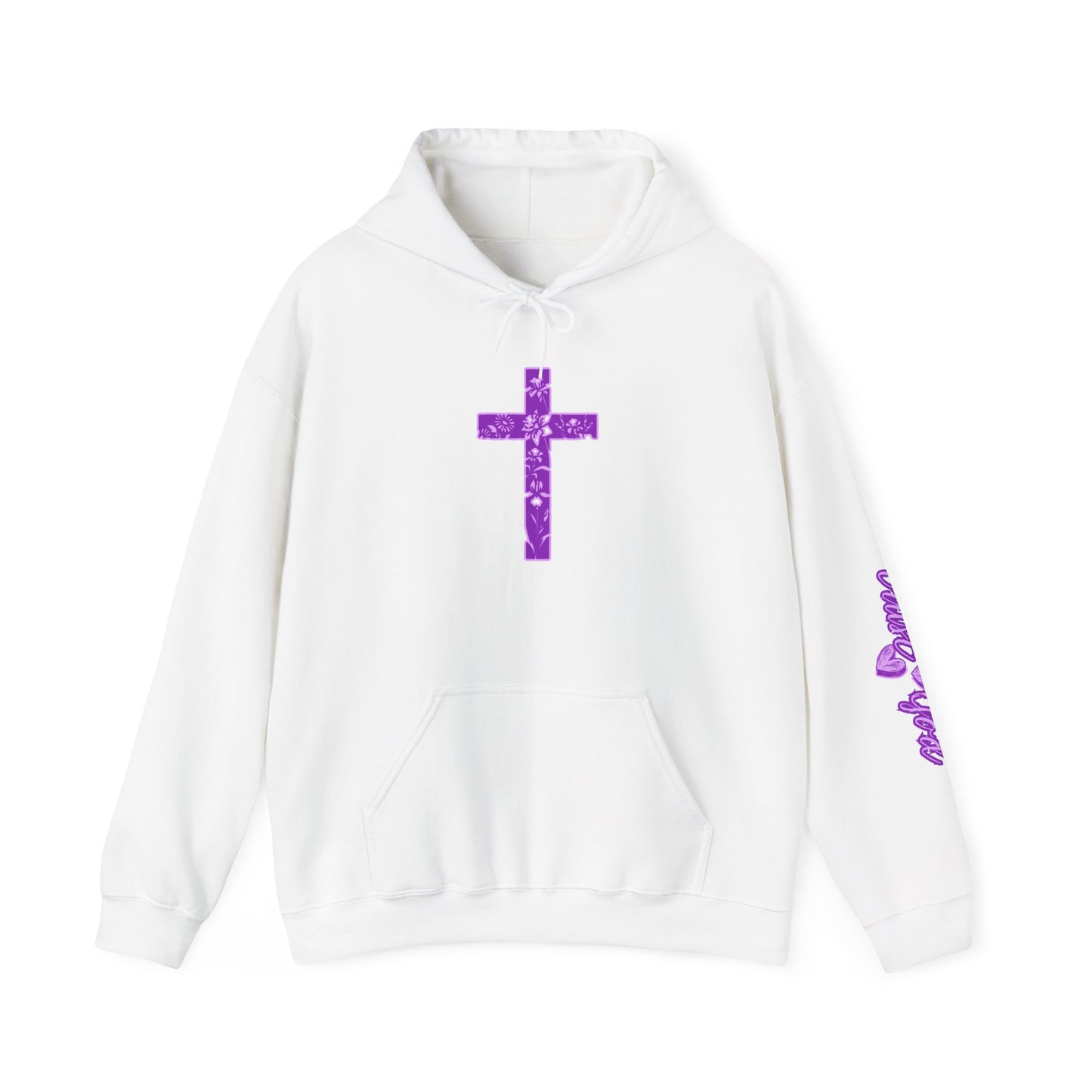 Sweatshirt Faith & Love Unisex Hooded Sweatshirt Inspirational Christian Apparel Spiritual Religious Gift