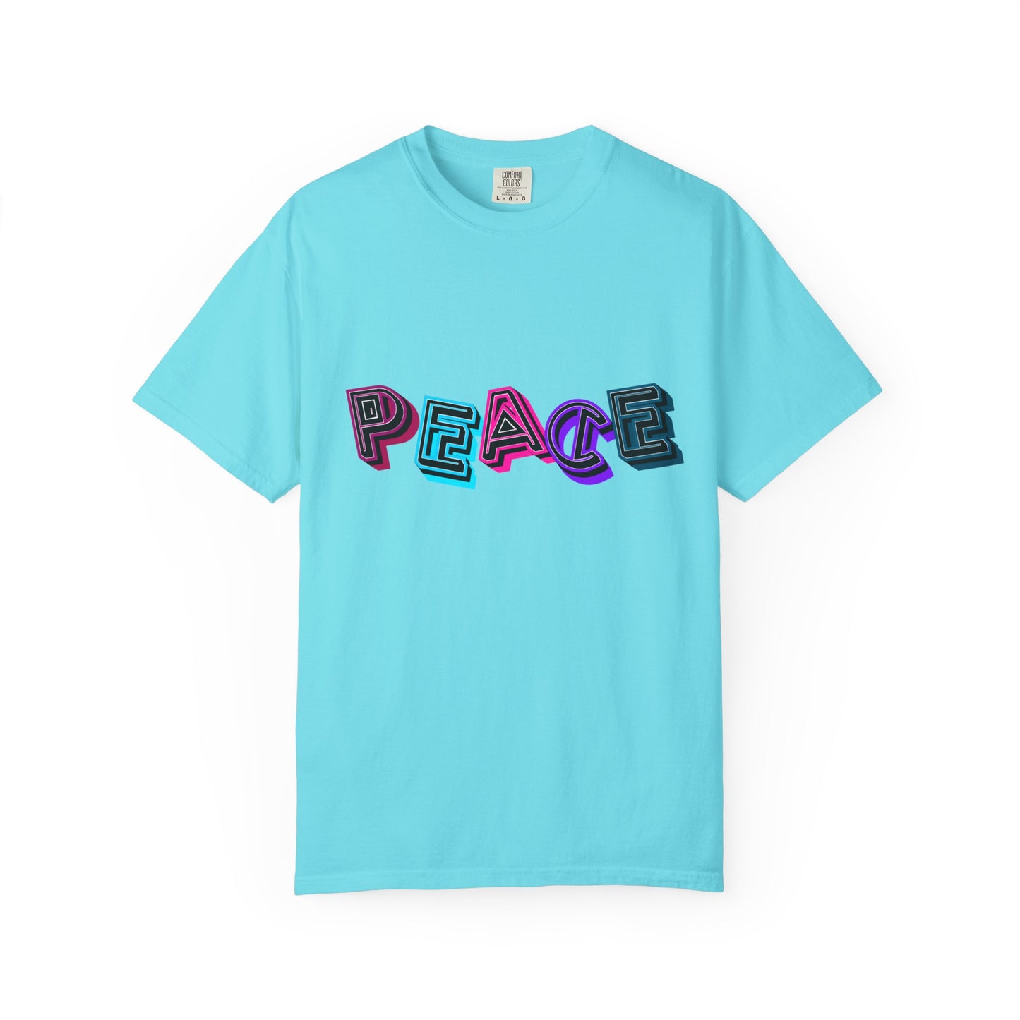 T-Shirt Vibrant Peace Heart T-Shirt Unisex Graphic Tee Summer Festival Wear Gift for Music Lovers Casual Everyday Top