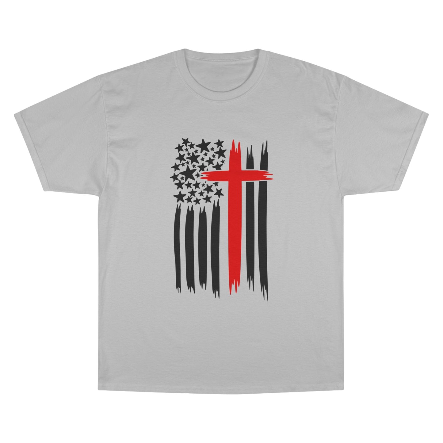 T-Shirt Christian Freedom Faith Shirt for Patriots Inspirational Tee for Veterans Christian Apparel for Independence Day USA Flag Shirt