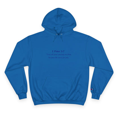 Faith-Inspired Champion Hoodie, Cozy Sweatshirt, Inspirational Gift, Christian Apparel, Religious Wear, Motivational Cozy Clothing