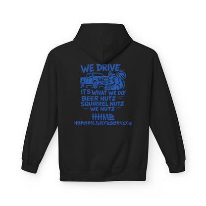 Off-Road Crew Hoodie — “We Drive, It's What We Do” Blue Graphic