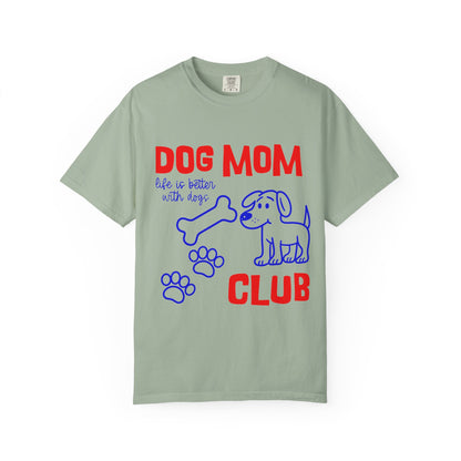 Dog Mom Club T-Shirt — Cute Paw Print & Bone Graphic Tee