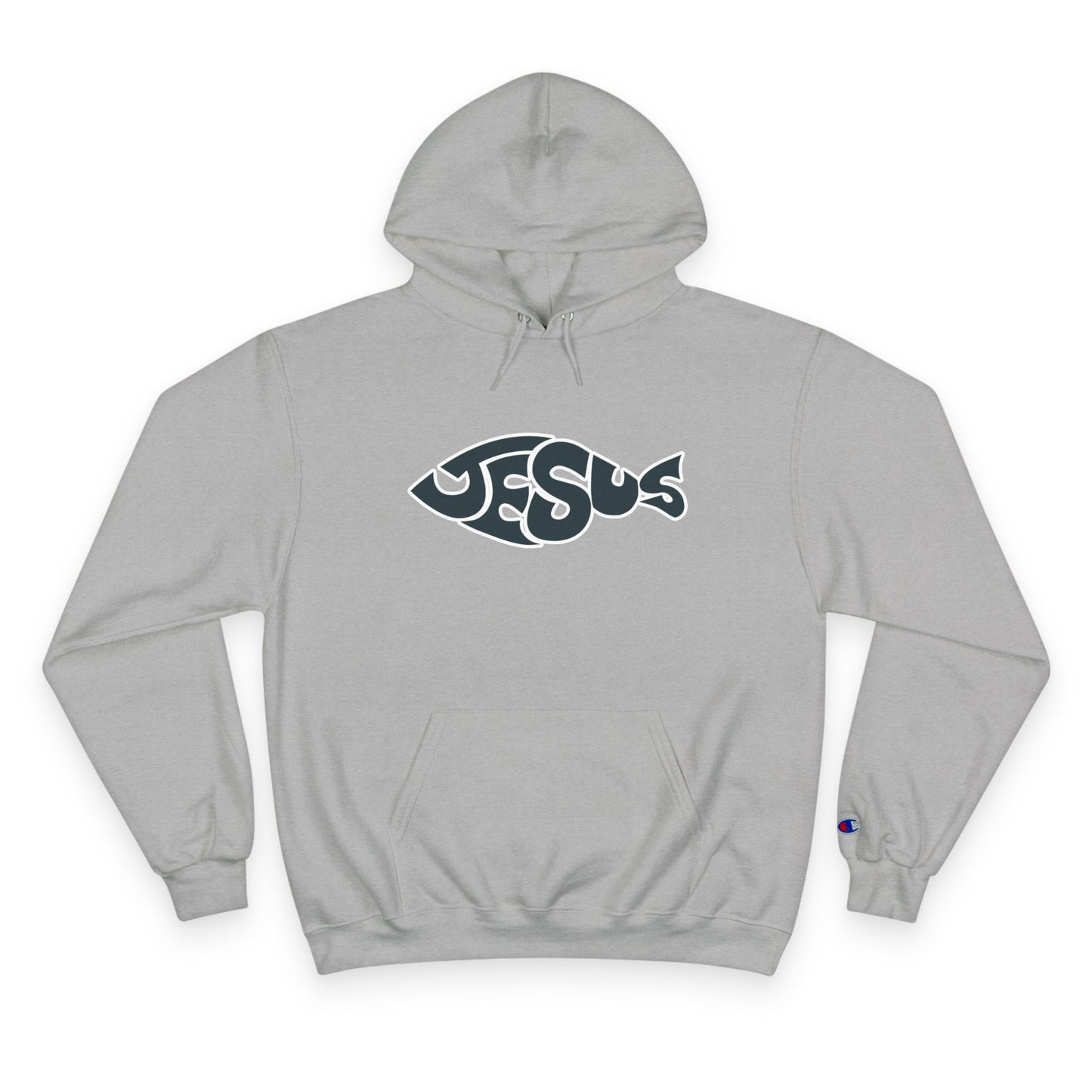 Faith-Inspired Champion Hoodie, Religious Apparel, Christian Gift, Hoodie with Jesus Design, Casual Wear, Spiritual Comfort