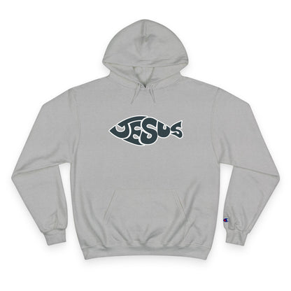 Faith-Inspired Champion Hoodie, Religious Apparel, Christian Gift, Hoodie with Jesus Design, Casual Wear, Spiritual Comfort