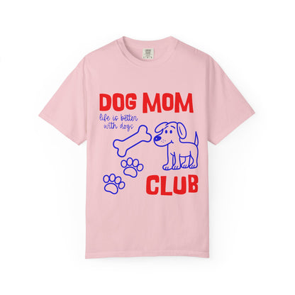 Dog Mom Club T-Shirt — Cute Paw Print & Bone Graphic Tee