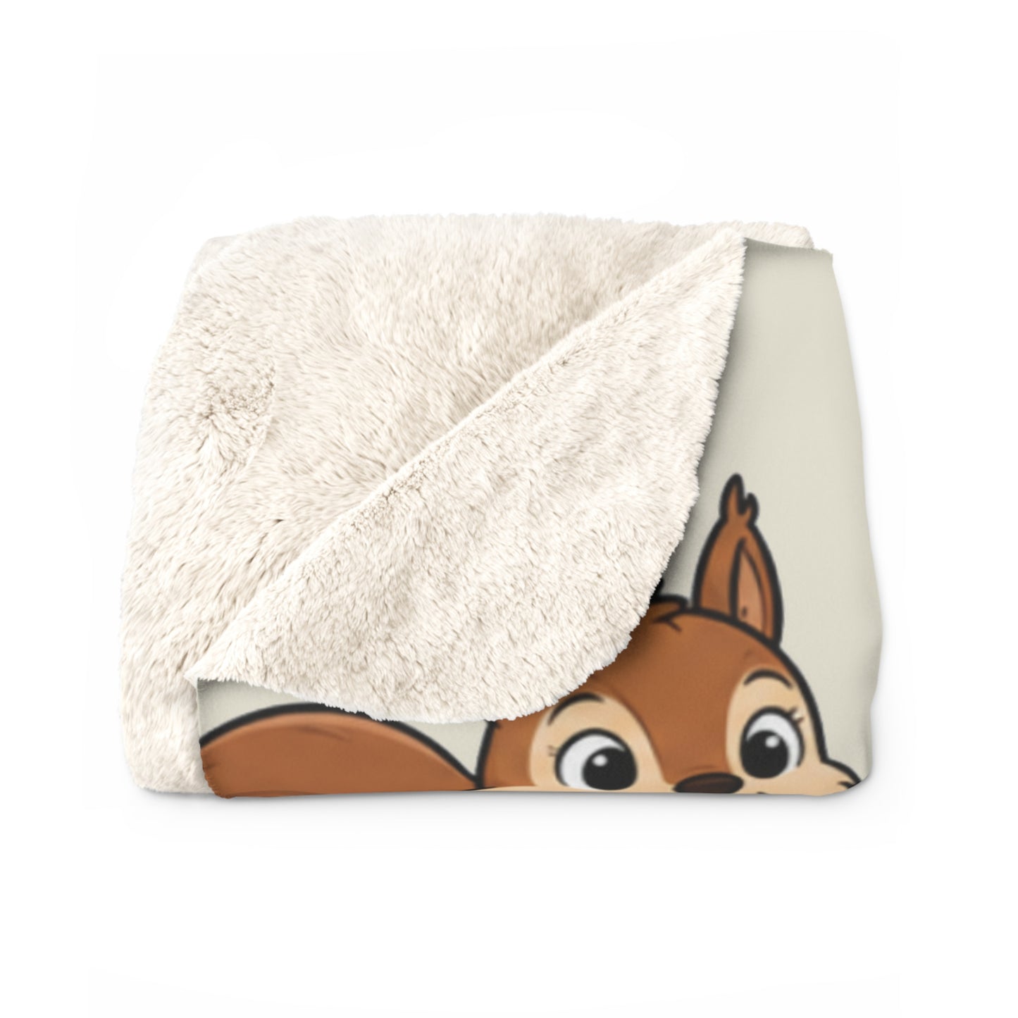 Sherpa Blanket - "A Woman Cannot Survive on Coffee Alone... She Also Needs a Squirrel" Cute Squirrel & Coffee Throw